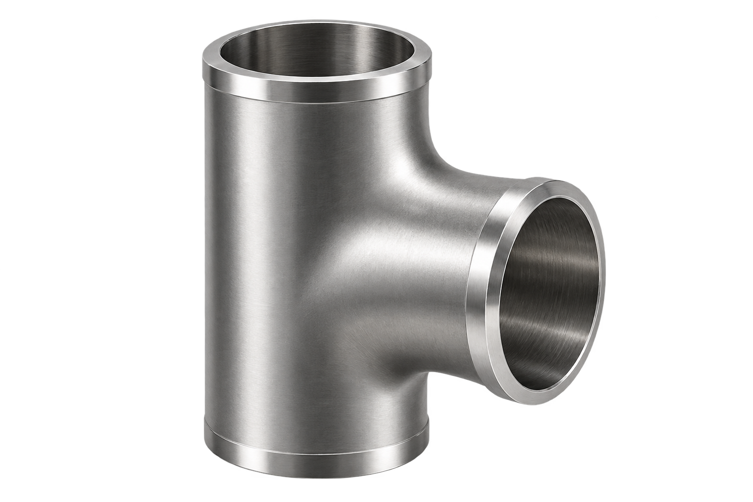 Stainless steel butt weld tee